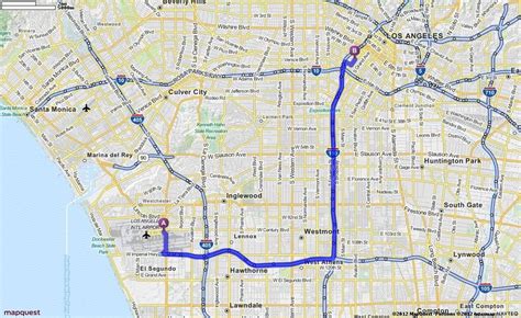 Driving directions to lax .